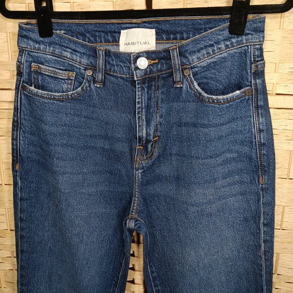 Habitual Lennox Cotton Lyocell Denim Jeans 6 28 Straight Leg - Picture 3 of 9